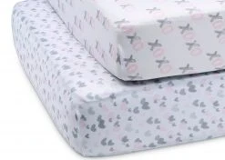 Delta Children Hearts N Kisses Fitted Crib Sheets - 2 Pack What's New