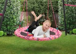 Delta Children Outdoor JoJo Siwa 40-Inch Saucer Swing For Kids