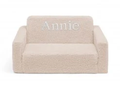 Delta Children Personalization Personalized Cozee Flip-Out Sherpa 2-in-1 Convertible Sofa To Lounger For Kids