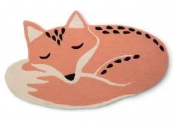 Delta Children Hand-Tufted 100% Wool Fox Rug