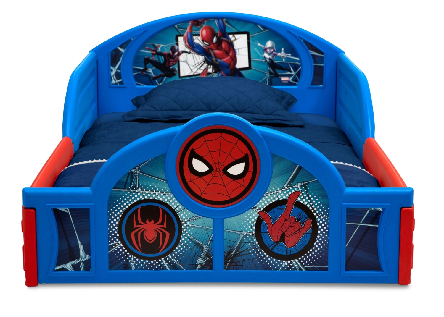 Delta Children Spider-Man Sleep And Play Toddler Bed With Built-In Guardrails Toddler Beds 5 Delta Children Spider-Man Sleep And Play Toddler Bed With Built-In Guardrails Toddler Beds
