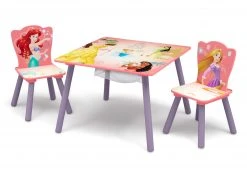 Delta Children Princess Table And Chair Set With Storage Table & Chair Sets