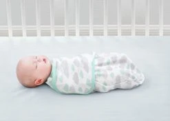 Delta Children Swaddles Little Lambs Adjustable Swaddle Wrap - Size Small/Medium, Fits Babies 0-3 Months/7-14 Lbs., 4-Pack