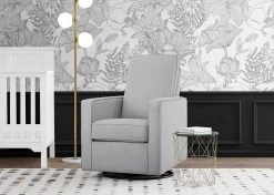 Delta Children Skye Nursery Glider Swivel Chair With LiveSmart Fabric Gliders & Rocking Chairs