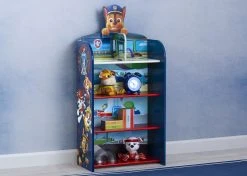 Delta Children PAW Patrol Wooden Playhouse 4-Shelf Bookcase For Kids