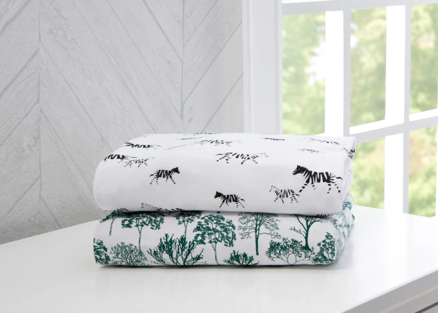 Delta Children Modern Safari Fitted Crib Sheets - 2 Pack 3 Delta Children Modern Safari Fitted Crib Sheets - 2 Pack