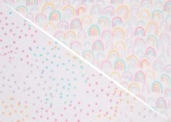 Delta Children What's New Rainbow Confetti Fitted Crib Sheets - 2 Pack