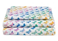 Delta Children What's New Butterflies 3-Piece Twin Sheet Set
