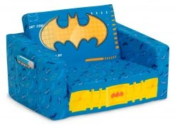 Delta Children Batman Cozee Flip-Out Chair - 2-in-1 Convertible Chair To Lounger For Kids Kids’ Chairs