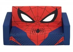 Delta Children Play Couches Spider-Man Cozee Flip-Out Sofa - 2-in-1 Convertible Sofa To Lounger For Kids