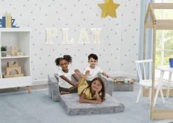 Serta Perfect Sleeper Extra Wide Convertible Sofa To Lounger - Comfy 2-in-1 Flip Open Couch/Sleeper For Kids