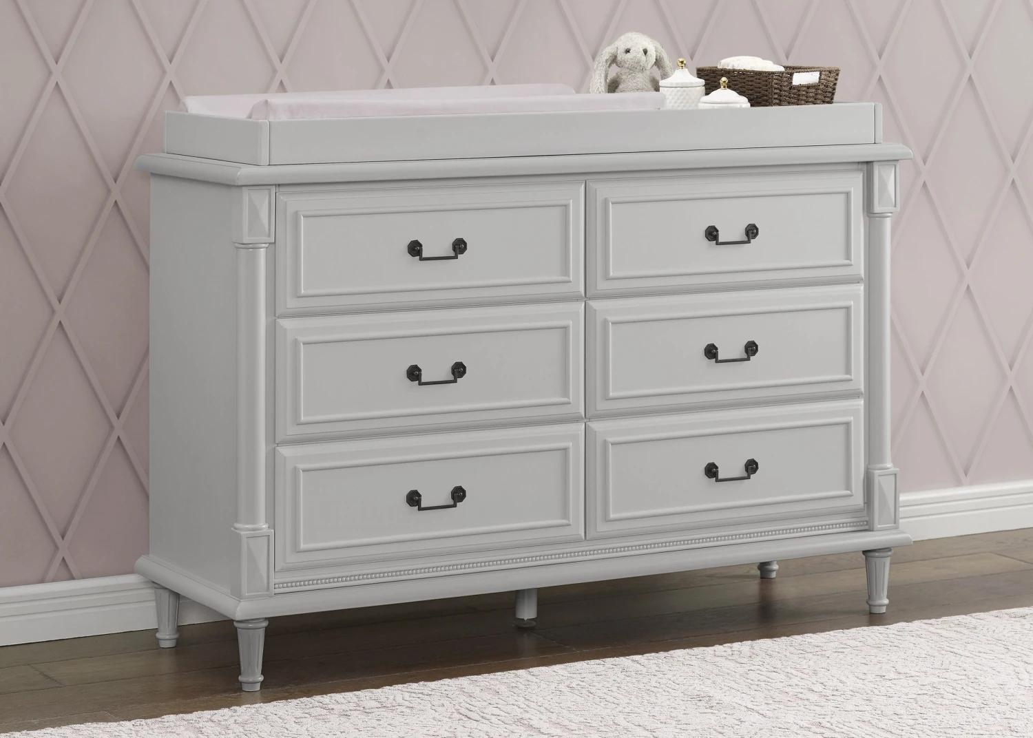 Simmons Kids Juliette 6 Drawer Dresser With Changing Top Dressers & Changing Tables 4 Simmons Kids Juliette 6 Drawer Dresser With Changing Top Dressers & Changing Tables