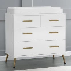 Delta Children Sloane 4 Drawer Dresser With Changing Top Dressers & Changing Tables