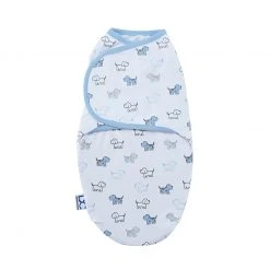 Delta Children Little Lambs Adjustable Swaddle Wrap - Size Small/Medium, Fits Babies 0-3 Months/7-14 Lbs. Swaddles