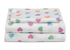 Delta Children Hearts Printed 3-Piece Twin Sheet Set