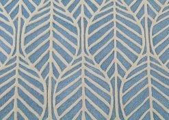 Delta Children What's New Blue Palm Hand-Tufted 100% Wool Area Rug 5x8
