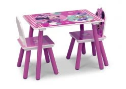 Delta Children Table & Chair Sets Minnie Mouse 4-Piece Playroom Solution – Set Includes Table And 2 Chairs And 6-Bin Toy Organizer 8 Delta Children Table & Chair Sets Minnie Mouse 4-Piece Playroom Solution – Set Includes Table And 2 Chairs And 6-Bin Toy Organizer
