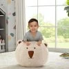 Delta Children Bear Plush Foam Pouf Ottoman