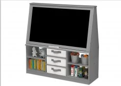 Delta Children At-Home Artist Center – Deluxe Double-Sided Easel & Storage Unit