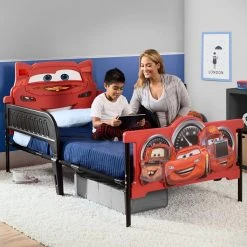 Delta Children Twin Beds & Headboards Cars Plastic 3D Twin Bed