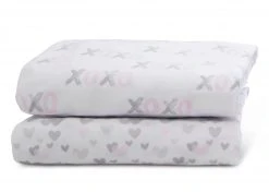 Delta Children Hearts N Kisses Fitted Crib Sheets - 2 Pack What's New