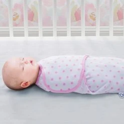 Delta Children Little Lambs Adjustable Swaddle Wrap - Size Extra Small, Fits Babies 0-3 Months/4-7 Lbs., 3-Pack