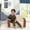 Delta Children Cozee Flip-Out Sherpa And Leather 2-in-1 Convertible Chair To Lounger For Kids What's New
