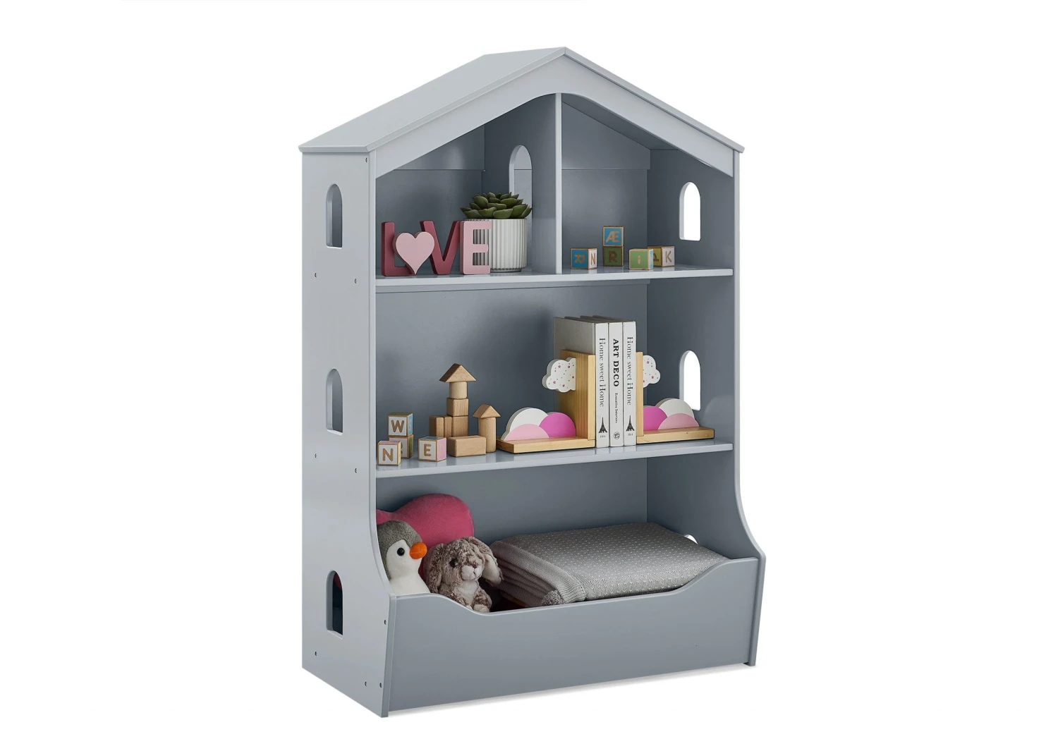 Delta Children Playhouse Bookcase With Toy Storage 5 Delta Children Playhouse Bookcase With Toy Storage