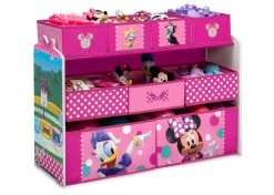 Delta Children Minnie Mouse Deluxe 9 Bin Design And Store Toy Organizer Storage