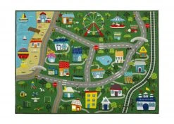 Delta Children Large Road Map Activity Rug For Girls And Boys - 54-inch L X 39-inch W
