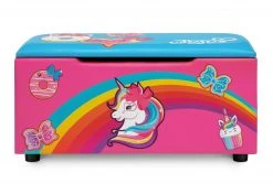 Delta Children JoJo Siwa Upholstered Storage Bench For Kids