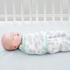 Delta Children Swaddles Little Lambs Adjustable Swaddle Wrap - Size Small/Medium, Fits Babies 0-3 Months/7-14 Lbs., 3-Pack