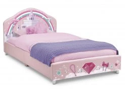 Delta Children Twin Beds & Headboards Princess Upholstered Twin Bed