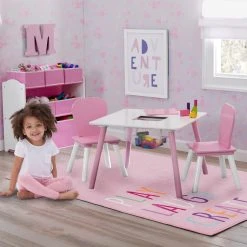 Delta Children Play/Laugh/Create Rectangle Area Rug For Kids, 39-Inch X 59-Inch