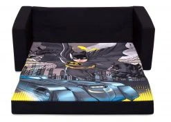 Delta Children Batman Cozee Flip-Out Sofa - 2-in-1 Convertible Sofa To Lounger For Kids Kids’ Chairs