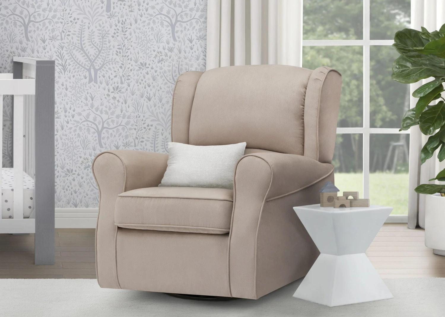 Delta Children Morgan Upholstered Glider Gliders & Rocking Chairs 8 Delta Children Morgan Upholstered Glider Gliders & Rocking Chairs