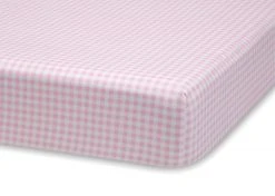 Delta Children Pink Gingham 3-Piece Twin Sheet Set