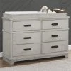 Simmons Kids Asher 6 Drawer Dresser With Changing Top Dressers & Changing Tables