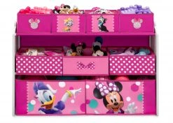 Delta Children Minnie Mouse Deluxe 9 Bin Design And Store Toy Organizer Storage