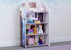 Delta Children Frozen II Wooden Playhouse 4-Shelf Bookcase For Kids
