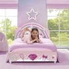 Delta Children Twin Beds & Headboards Princess Upholstered Twin Bed