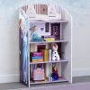 Delta Children Frozen II Wooden Playhouse 4-Shelf Bookcase For Kids