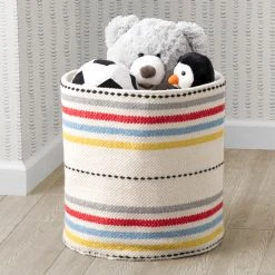 Delta Children What's New Bright Stripes Handwoven Basket