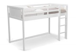 Delta Children Twin Beds & Headboards Twin Loft Bed With Guardrail And Ladder