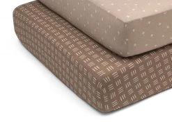 Delta Children Neutral Boho Fitted Crib Sheets - 2 Pack