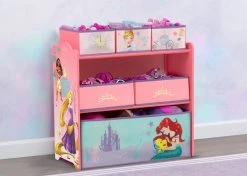 Delta Children Storage Princess 6 Bin Design And Store Toy Organizer