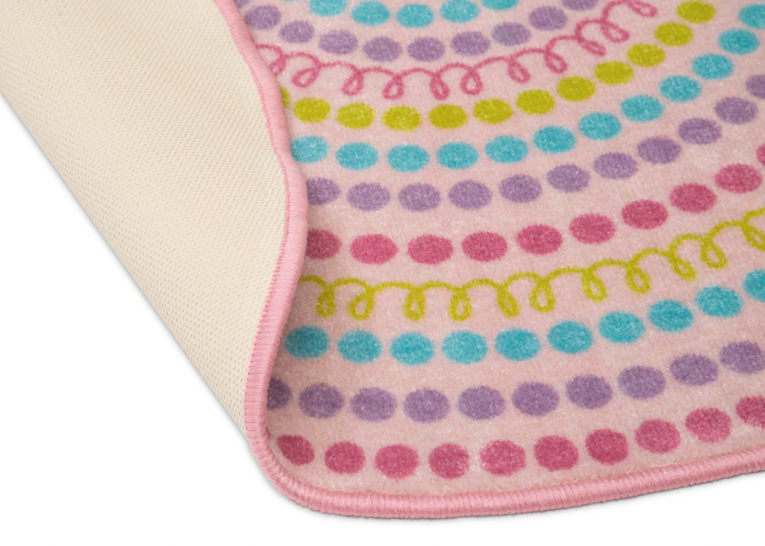 Delta Children Rugs Rainbow Dot Round Area Rug For Kids, 39-Inch 5 Delta Children Rugs Rainbow Dot Round Area Rug For Kids, 39-Inch