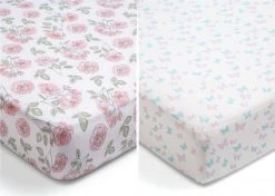 Delta Children What's New Garden Party Fitted Crib Sheets - 2 Pack